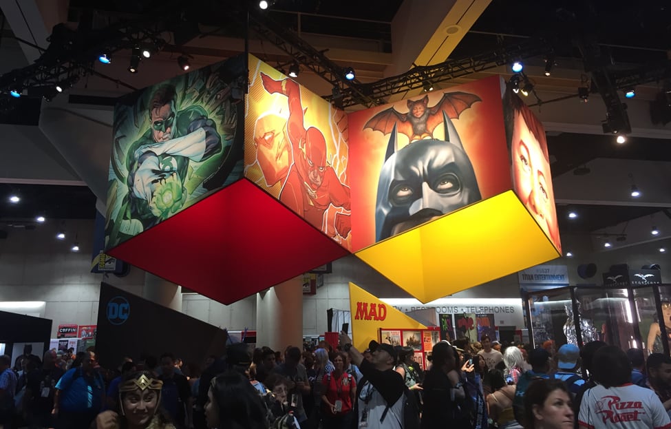 The convention floor at San Diego Comic-Con, held July 19-22.