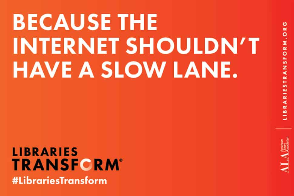 Because the internet shouldn't have a slow lane