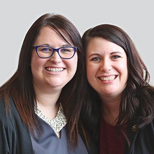 Danielle Sather (left) and Rebecca Maddox, development specialists