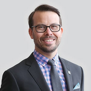 Michael Hoerger, communications and marketing manager