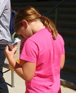 Eclipse viewers made from cereal boxes was one way patrons at Evanston (Ill.) Public Library learned they can safely view the sun. <span class="credit">Photo: Kimberly Kaufmann</span>