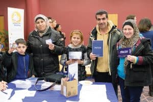 The North York Central Library branch of Toronto Public Library hosted a Syrian newcomers event to welcome its newest patrons. Photo: Toronto Public Library.