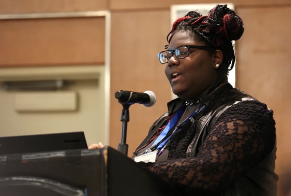 Intern Destiny Walker launched a Gender Sexuality Alliance at the Saint Paul (Minn.) Public Library to raise awareness about LGBTQIA issues. (Photo: Tori Soper)
