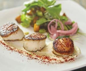 Diver scallops at Root Down. Photo: Danielle Saler