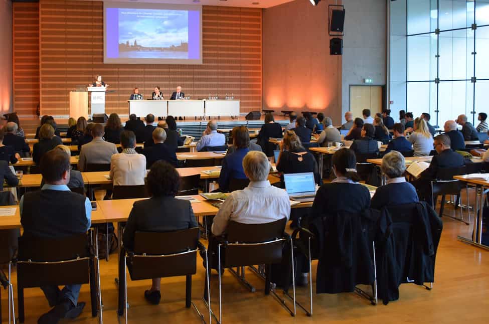 Attendees at the New Directions for Libraries, Scholars, and Partnerships symposium in Frankfurt, Germany, October 13. Photo: Judy Alspach