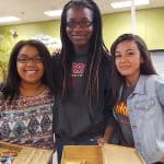 Students gather in the library at Highland Junior High School in Mesa, Arizona. Librarian April Lesher’s efforts to create a bullying-free zone have helped students feel accepted in a safe learning environment.