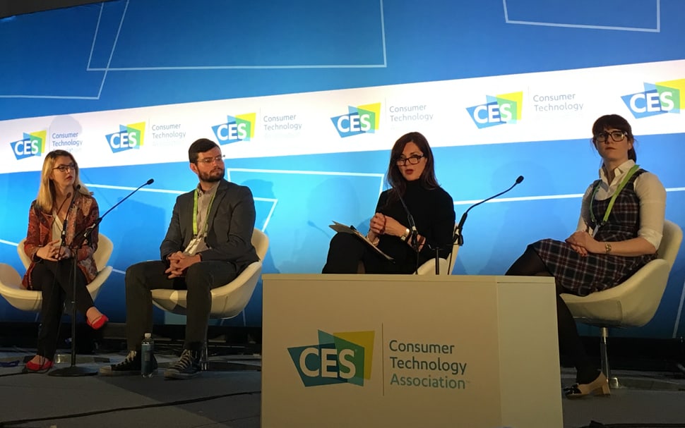 Speakers on the "Protecting the Internet Economy" panel (from left): Rachel Wolbers, policy director of Engine; Austin Carson, executive director of TechFreedom; Nuala O’Connor, president and CEO of Center for Democracy and Technology; and Sasha Moss, technology policy federal affairs manager at R Street Institute.