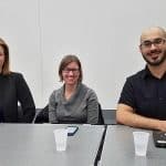 Left to right: Violaine Iglesias, Danielle Whren Johnson, and Stefan Elnabli were speakers at the ALCTS Forum