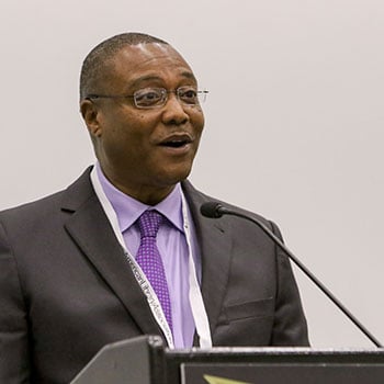 Keynote speaker Anthony Graves at the Martin Luther King Jr. Holiday Observance and Sunrise Celebration at the 2018 ALA Midwinter Meeting & Exhibits in Denver. <span class="credit">Photo: Cognotes</span>