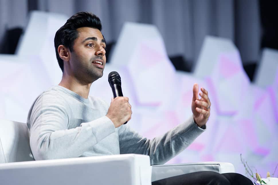 Hasan Minhaj at the Public Library Association Conference in Philadelphia on March 24. Photo: Laura Kinser