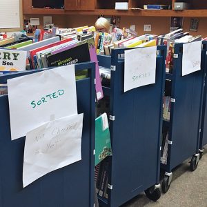 After losing computer access during a ransomware attack, Brownsburg (Ind.) Public Library processed book checkouts and returns manually.