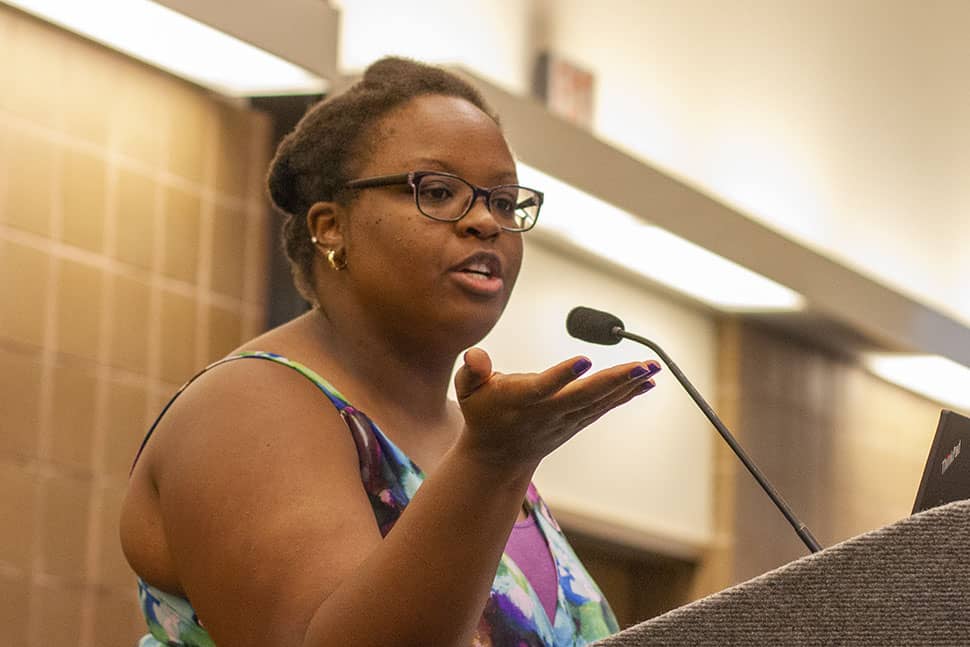 April Hathcock, scholarly communication librarian at New York University Libraries