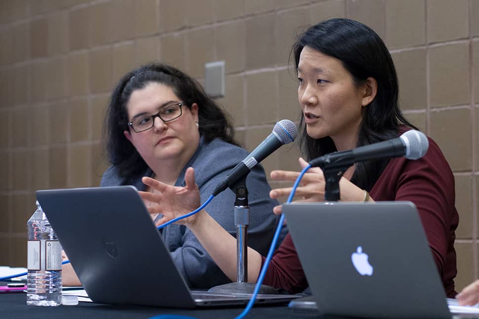 Adriana Blancarte-Hayward and Helen Chou