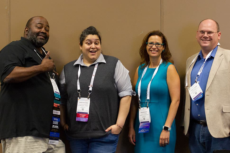 Maurice Coleman, Angela Ocana, Sara Benson, and Steve Thomas