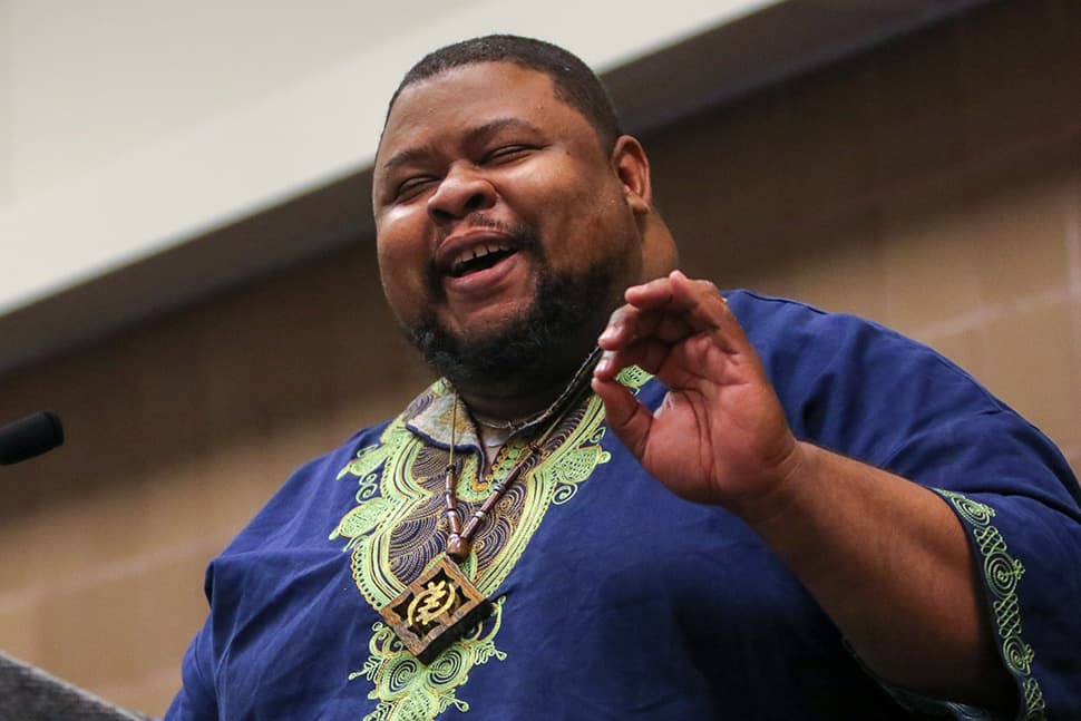 "The Cooking Gene" author Michael W. Twitty presented at Association for Library Collections and Technical Services (ALCTS) President's Program "Dining from a Haunted Plate" on June 25 at the 2018 ALA Conference in New Orleans.