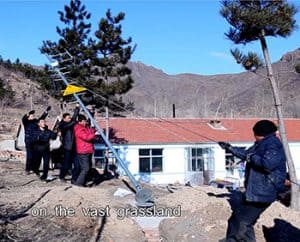 Installation of a digital service station in Inner Mongolia. 