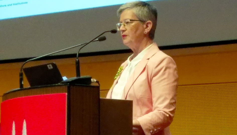 IFLA President-Elect Christine Mackenzie at the World Library and Information Congress, Kuala Lumpur, Malaysia.