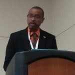 Poet, educator, and activist E. Ethelbert Miller delivers the Closing Session keynote at the third National Joint Conference of Librarians of Color in Albuquerque, New Mexico, on September 30.