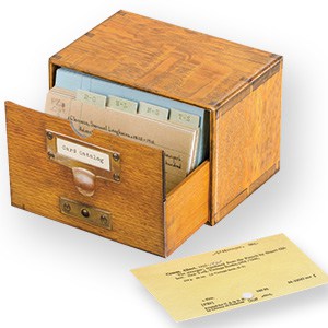 Card Catalog Notecards (Photo: Library of Congress)