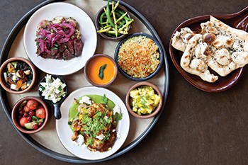 The thali platter at Poppy.