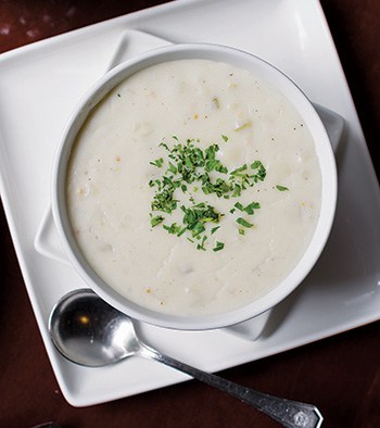 Clam chowder at Shuckers. Photo: Shuckers