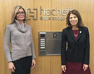 ALA President Loida Garcia-Febo and Past President Sari Feldman at the Hachette Book Group office.