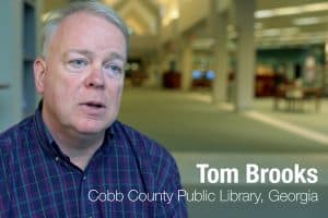 Tom Brooks, Cobb County (Ga.) Public Library System. Screenshot from Advocacy Storytelling 101 video