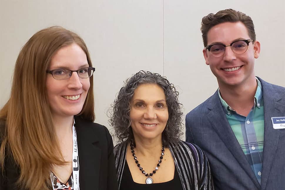 Left to right: OCLC's Cathy King, Lynn Silipigni Connaway, and Jay Holloway