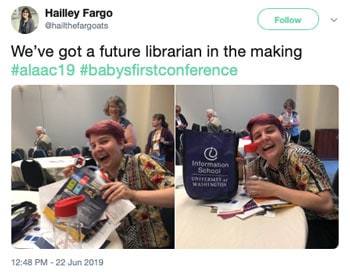 We've got a future librarian in the making