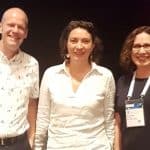 From left: Peter Collins, Perrine de Coëtlogon, and Sandy Hirsh