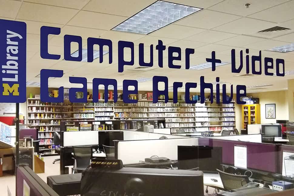 The University of Michigan’s Computer and Video Game Archive. Photo: Alan Pinon