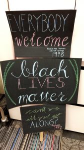 A Black Lives Matter display during Black History Month drew controversy at Pikes Peak Library District in Colorado Springs, Colorado.