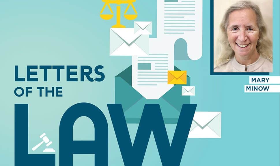 Graphic: Letters of the Law with Mary Minow
