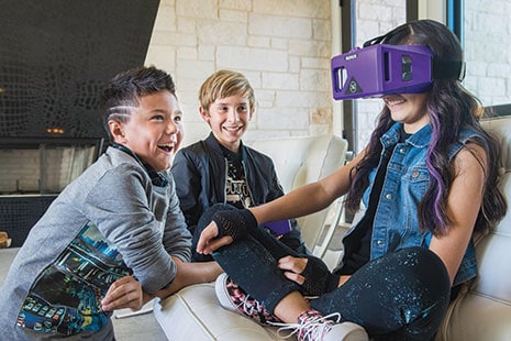 The MERGE Headset adapts smartphones into VR viewers with access to games, 360-degree video, and educational content.