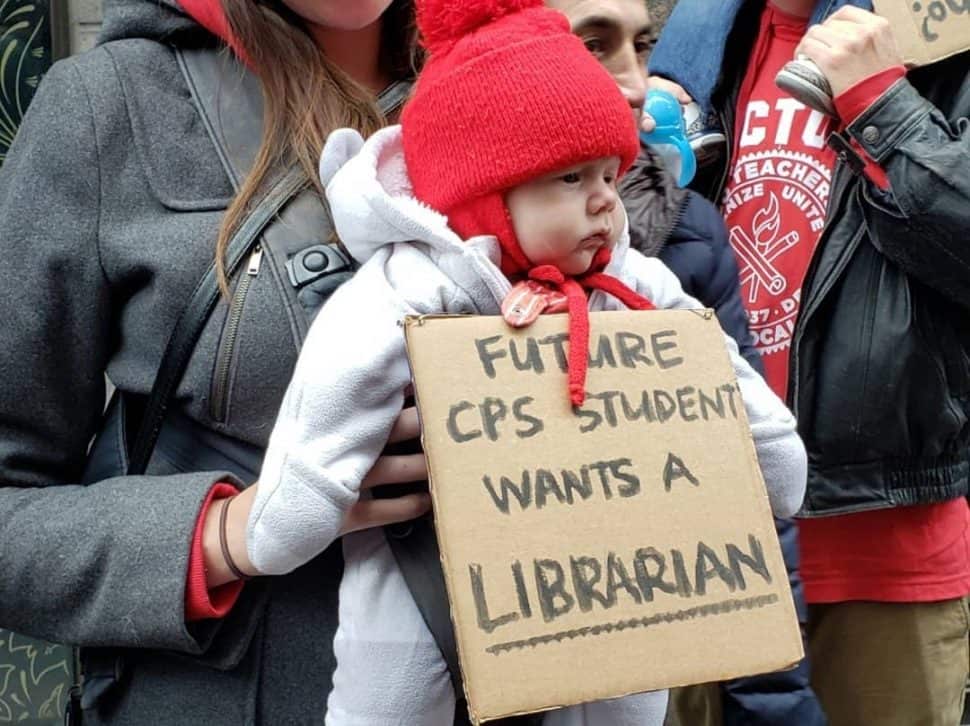 All ages picketed in support of the Chicago Teachers Union during the recent walkout.