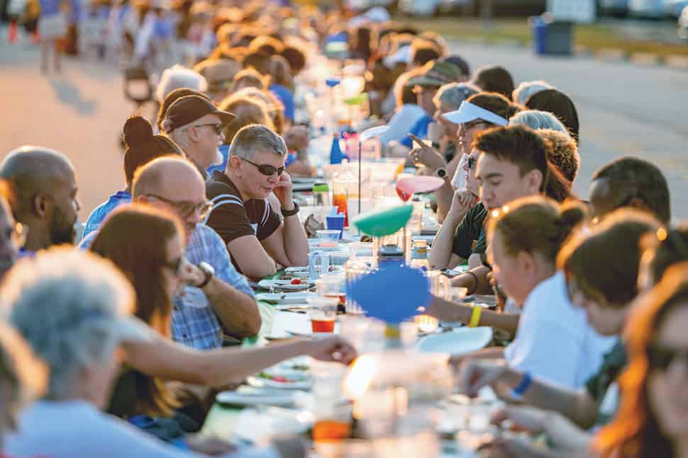 Howard County (Md.) Library System’s Longest Table 2019, held at Howard Community College on September 21, drew 231 guests. (Photo: Geoffrey S. Baker/Howard County Library System)