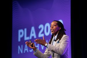 Author and education professor Bettina Love brings big ideas to the Public Library Association 2020 Conference in Nashville February 27. (Photo: Laura Kinser/Kinser Studios)