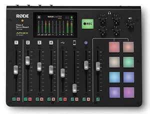 RØDECaster Pro is a fully integrated podcast production console.