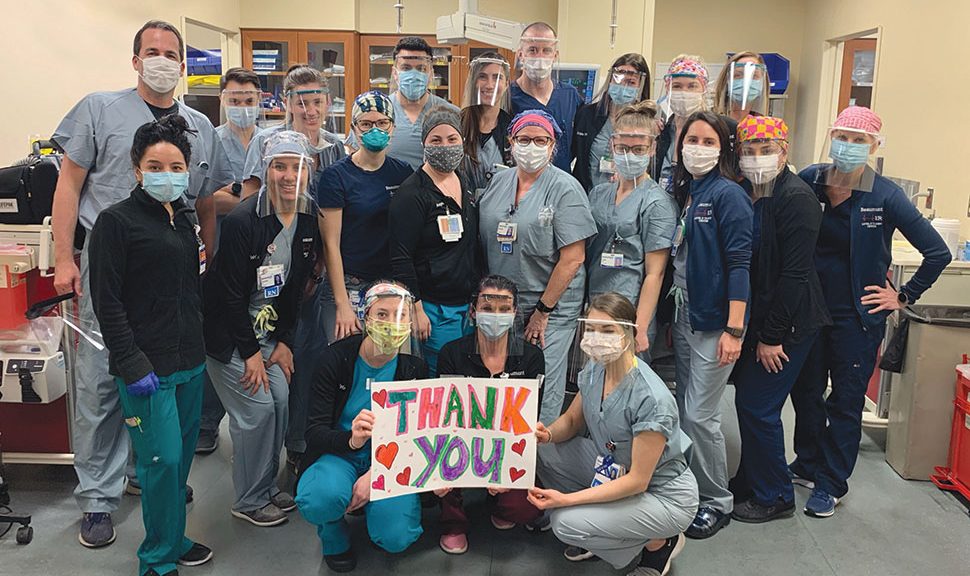 Baldwin Public Library in Birmingham, Michigan, donated 100 3D-printed protective face shields to Beaumont Hospital in nearby Troy. Photo: Baldwin Public Library in Birmingham, Michigan.