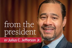 From the President, by Julius C. Jefferson Jr.