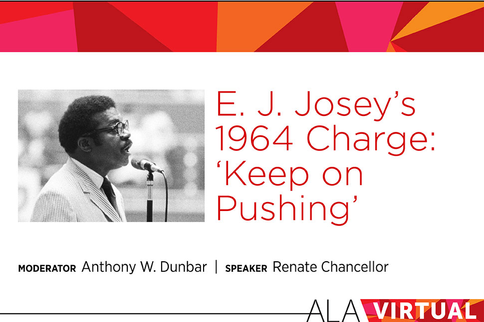 E. J. Josey's 1964 Charge "Keep on Pushing"