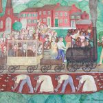 University of Kentucky in Lexington is attempting to remove a 1934 mural by artist Ann Rice O’Hanlon (detail shown here). Photo: Mark Cornelison