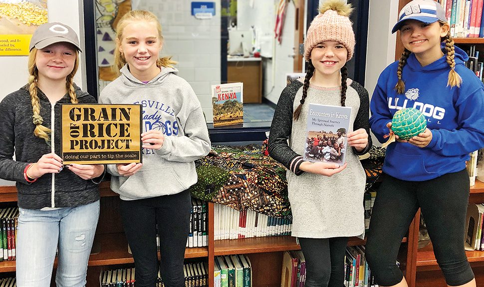 Batesville (Ind.) Intermediate School students held a read-a-thon to raise money for the nonprofit Grain of Rice Project. Photo: Batesville (Ind.) Intermediate School