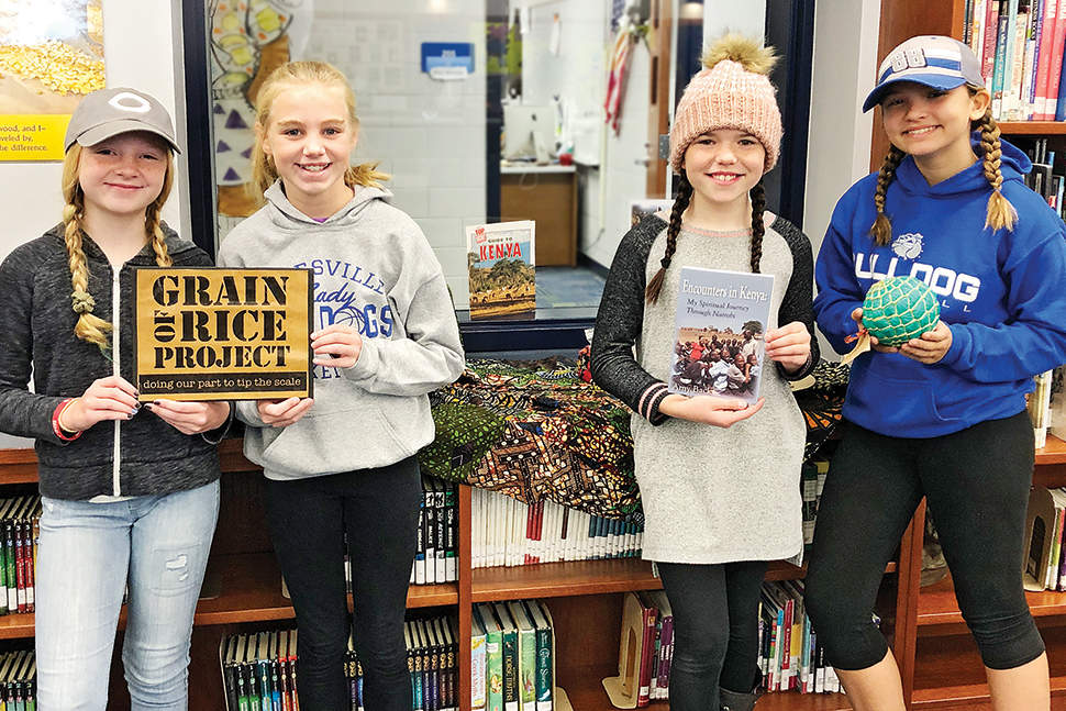Batesville (Ind.) Intermediate School students held a read-a-thon to raise money for the nonprofit Grain of Rice Project. Photo: Batesville (Ind.) Intermediate School