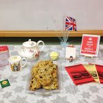 The Masterpiece Book Club at Chicago Public Library’s Vodak–East Side branch hosted a Miss Fisher–themed holiday party in 2015. Photo: Nancy Devlin