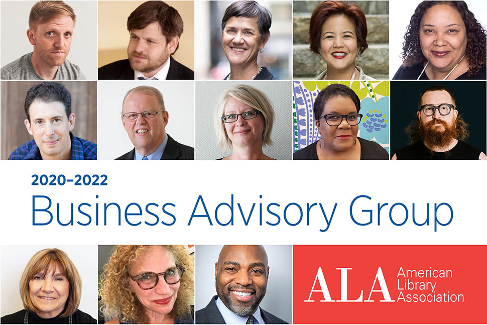 ALA Business Advisory Group with headshots of members in a grid