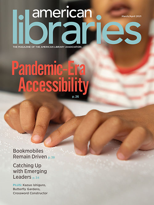 Cover of American Libraries Magazine March/April 2021