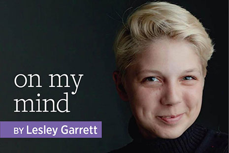 Portrait of On My Mind author Lesley Garrett