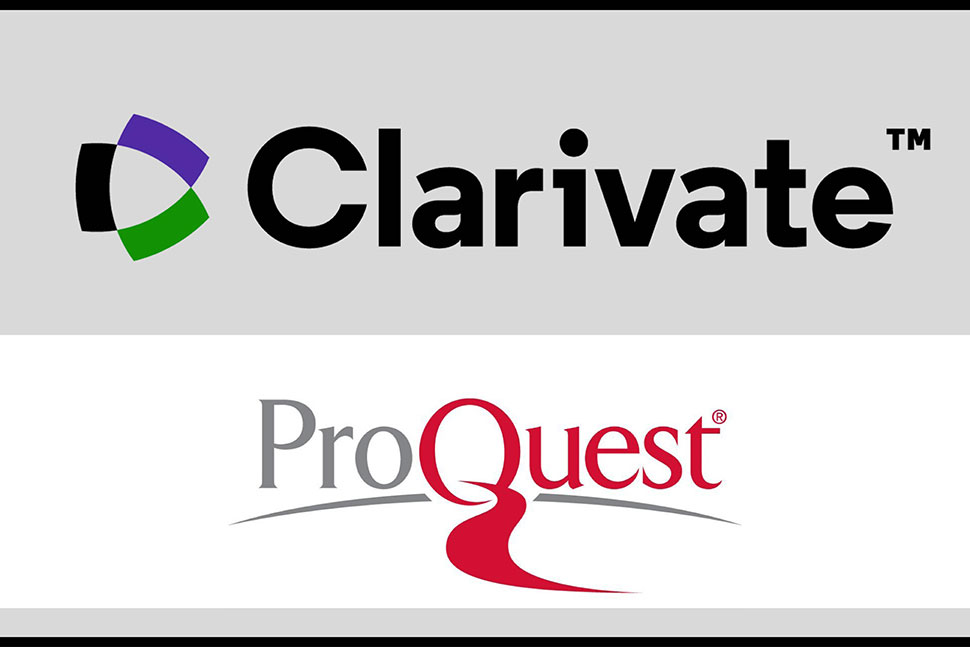 Wos clarivate com. Clarivate. Proquest.