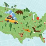 The reader's road trip. Illustration by Rebecca Lomax/American Libraries and Anastasia Krasavina/Adobe Stock